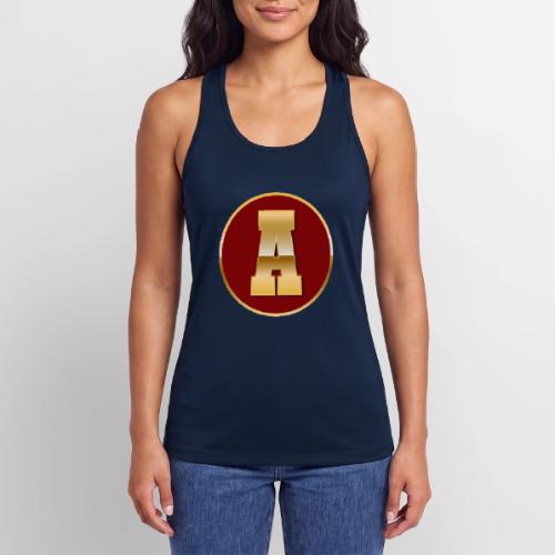 Letter A – Capital Varsity Alphabet Monogram - Women’s Performance Racerback Tank Top