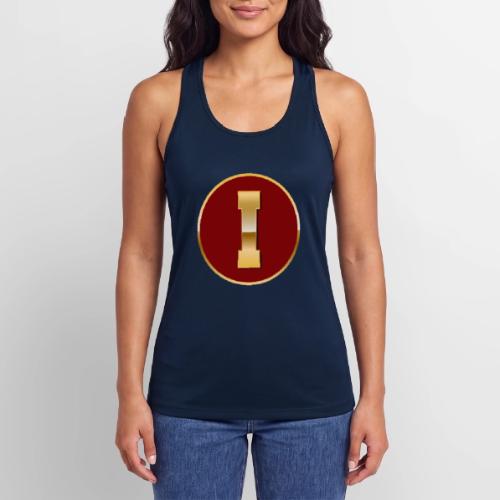 Letter I – Capital Varsity Alphabet Monogram - Women’s Performance Racerback Tank Top