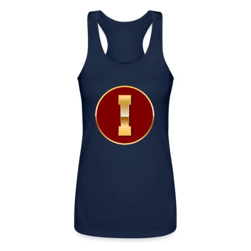 Letter I – Capital Varsity Alphabet Monogram - Women’s Performance Racerback Tank Top