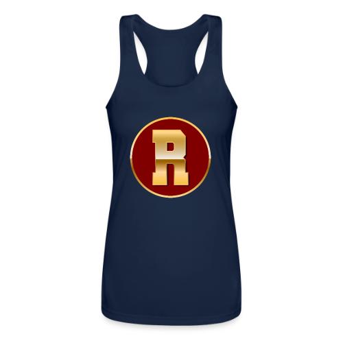 Letter R – Capital Varsity Alphabet Monogram - Women’s Performance Racerback Tank Top