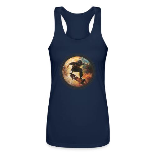 Skateboarding Flow - Women’s Performance Racerback Tank Top