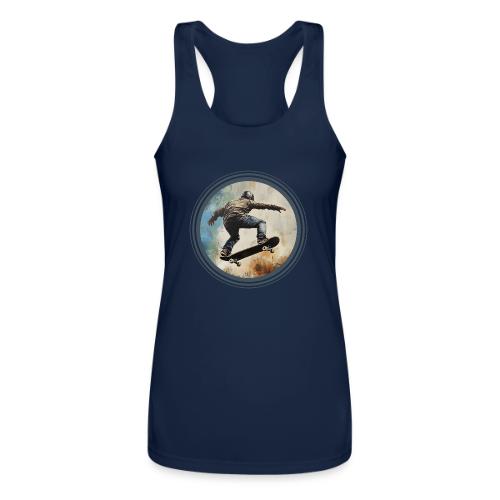 Skateboarding Energy - Women’s Performance Racerback Tank Top