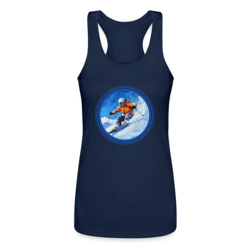 Skiing: On the Edge - Women’s Performance Racerback Tank Top