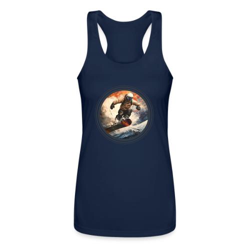 Snowboarding Elevation - Women’s Performance Racerback Tank Top
