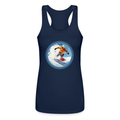 Snowboarding Edge - Women’s Performance Racerback Tank Top
