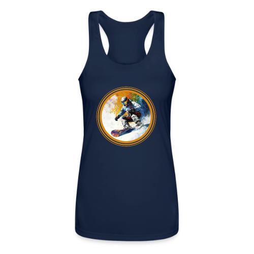 Snowboarding Dreams - Women’s Performance Racerback Tank Top