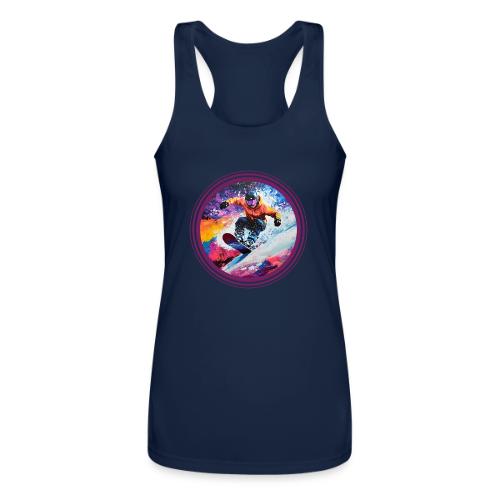 Snowboarding Spirit - Women’s Performance Racerback Tank Top