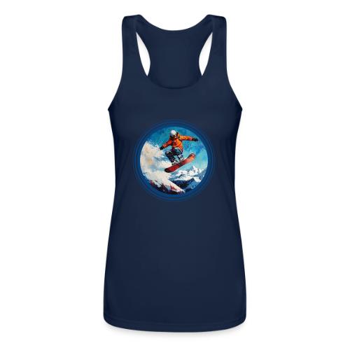 Snowboarding Vibes - Women’s Performance Racerback Tank Top