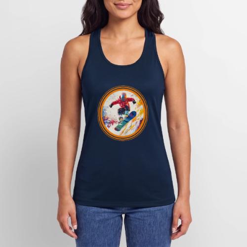 Snowboarding Horizon - Women’s Performance Racerback Tank Top