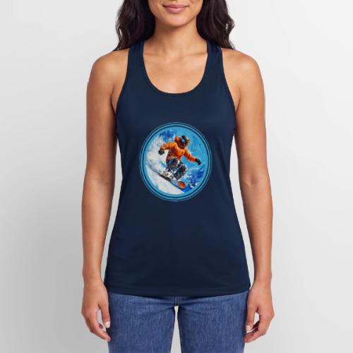 Snowboarding Motion - Women’s Performance Racerback Tank Top