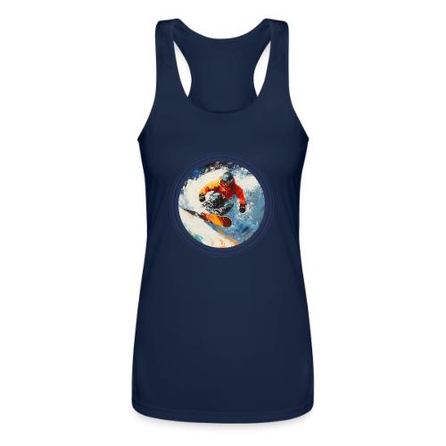 Snowboarding Rebel - Women’s Performance Racerback Tank Top