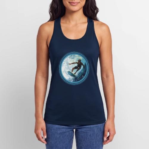 Surfing Freedom - Women’s Performance Racerback Tank Top