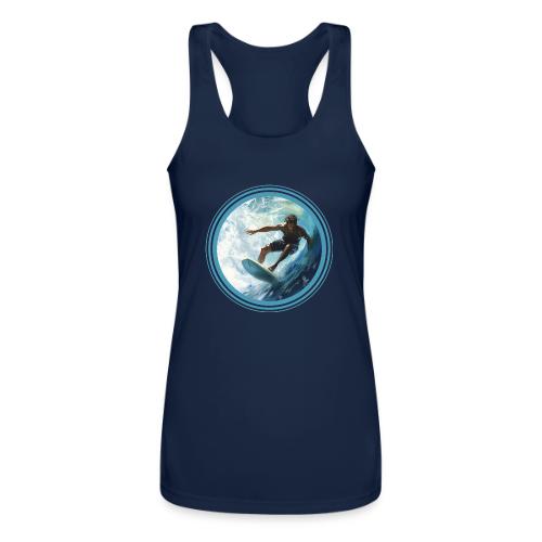 Surfing Freedom - Women’s Performance Racerback Tank Top