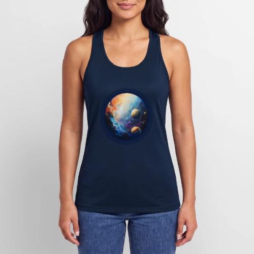 Nebula of Planets - Women’s Performance Racerback Tank Top