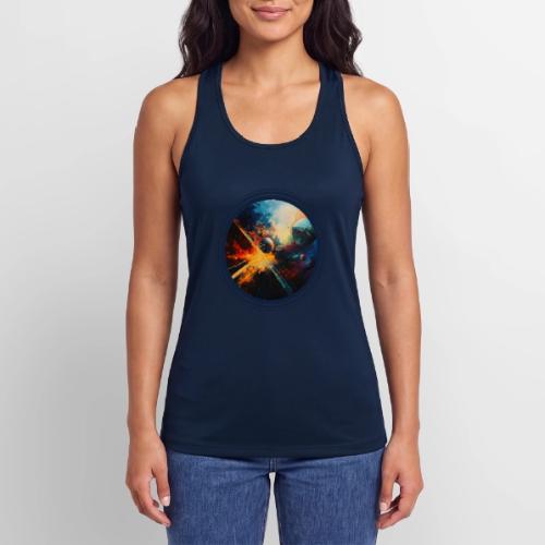 Planets in Turmoil - Women’s Performance Racerback Tank Top