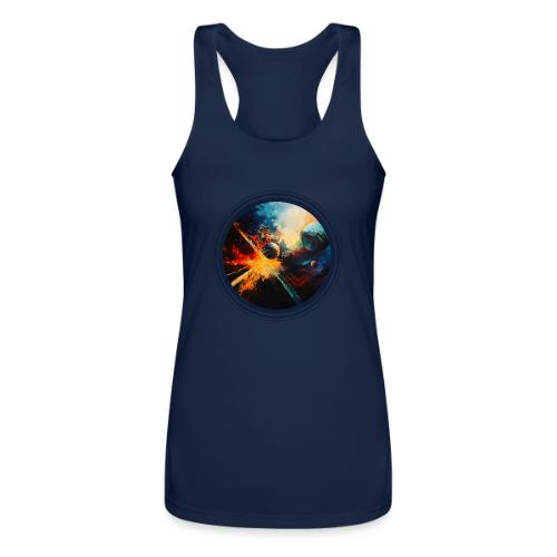 Planets in Turmoil - Women’s Performance Racerback Tank Top