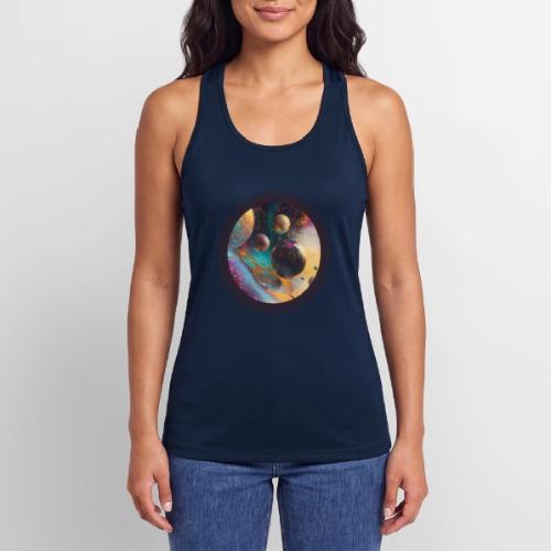 Planets in the Abstract - Women’s Performance Racerback Tank Top