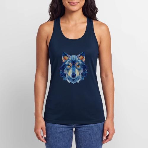 Wolf: Alpha Portrait - Women’s Performance Racerback Tank Top