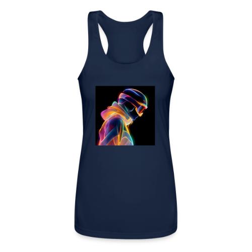 Snowboarding: Neon Gravity Ride - Women’s Performance Racerback Tank Top