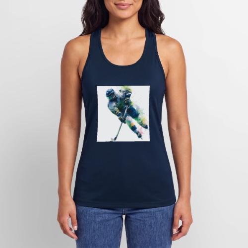 Hockey: Frozen Motion - Women’s Performance Racerback Tank Top