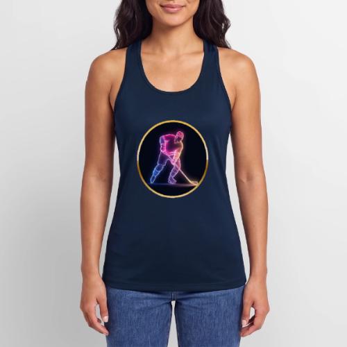 Hockey: Neon Ice Rush - Women’s Performance Racerback Tank Top