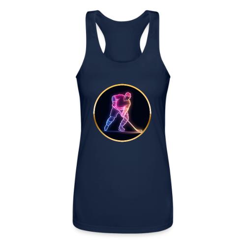 Hockey: Neon Ice Rush - Women’s Performance Racerback Tank Top