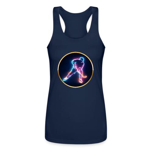 Golden Neon Hockey - Women’s Performance Racerback Tank Top