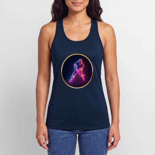 Hockey: Neon Ice Strike - Women’s Performance Racerback Tank Top