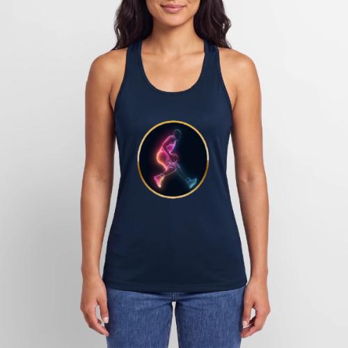 Basketball: Golden Court Glow - Women’s Performance Racerback Tank Top