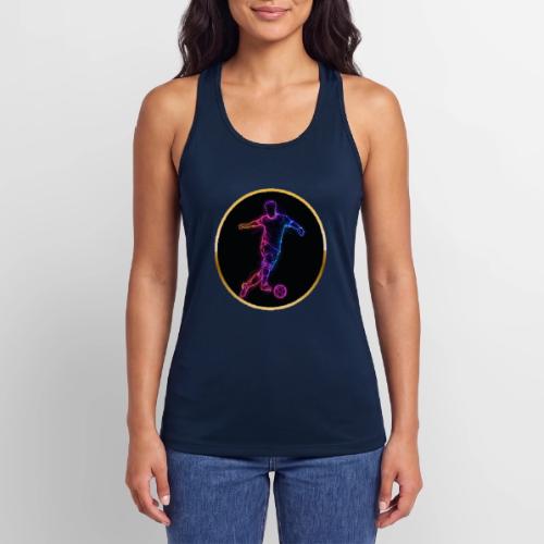 Neon Soccer Flow - Women’s Performance Racerback Tank Top