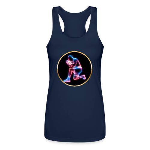 Neon Boxing Focus - Women’s Performance Racerback Tank Top