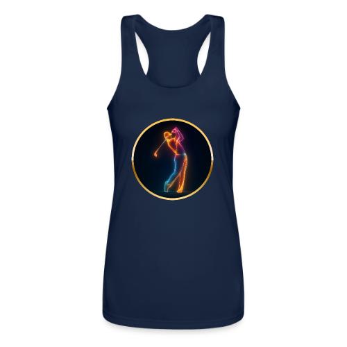 Neon Golf Motion - Women’s Performance Racerback Tank Top