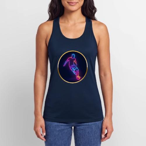Soccer: Neon Golden Goal - Women’s Performance Racerback Tank Top