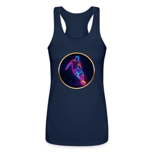Soccer: Neon Golden Goal - Women’s Performance Racerback Tank Top