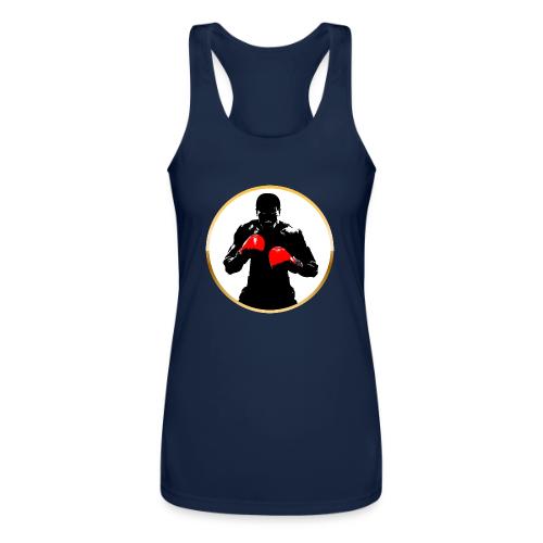 Boxing: Golden Ring Fighter - Women’s Performance Racerback Tank Top