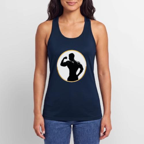 Bodybuilder: Classic Flex Emblem - Women’s Performance Racerback Tank Top