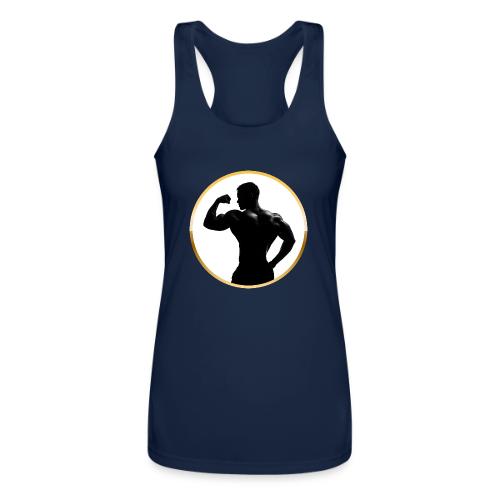 Bodybuilder: Classic Flex Emblem - Women’s Performance Racerback Tank Top