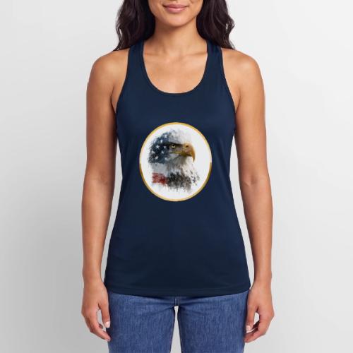 USA: Patriot Wing Emblem - Women’s Performance Racerback Tank Top