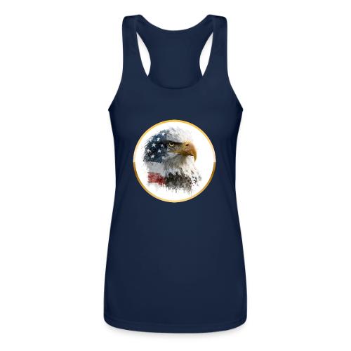 USA: Patriot Wing Emblem - Women’s Performance Racerback Tank Top