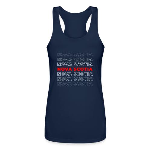 Nova Scotia Script - Women’s Performance Racerback Tank Top
