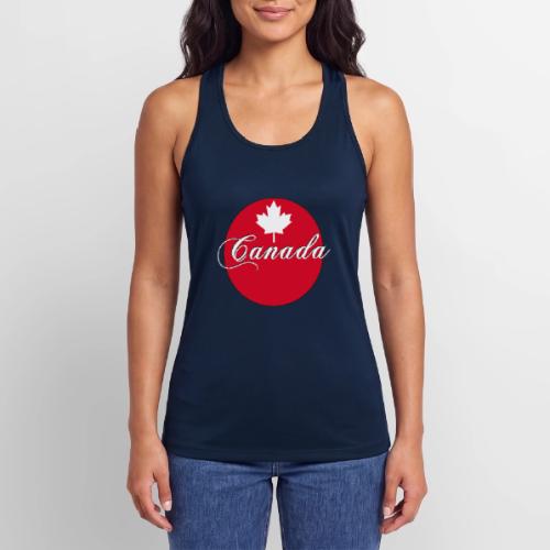 Canada in red and white - Women’s Performance Racerback Tank Top