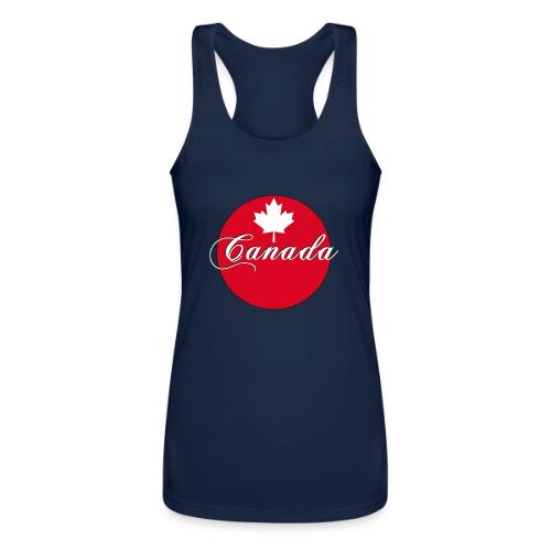Canada in red and white - Women’s Performance Racerback Tank Top