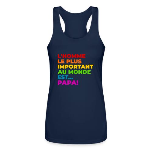 Dad: The Most Precious Man in the World - Women’s Performance Racerback Tank Top