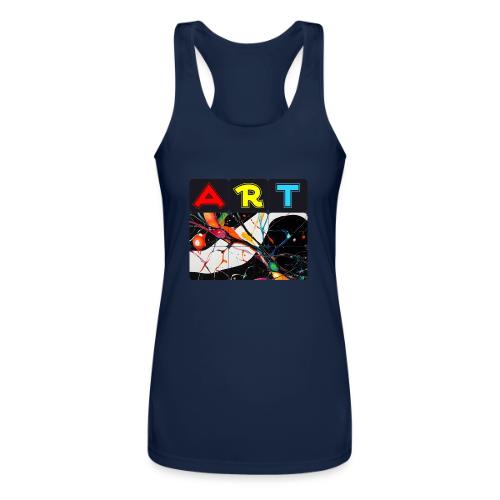 Art in Motion: Color Unleashed - Women’s Performance Racerback Tank Top