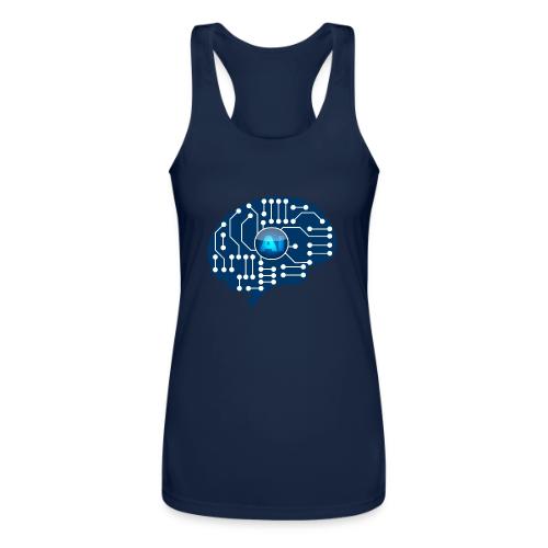 AI: Mind Wired - Women’s Performance Racerback Tank Top