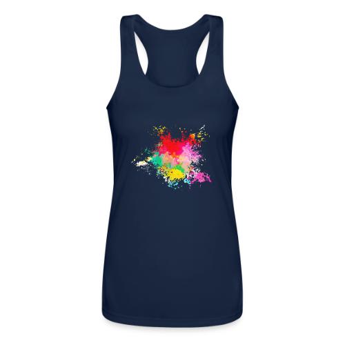 Psychedelic: Color Storm - Women’s Performance Racerback Tank Top