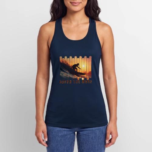 Surfing: Catch the Wave - Women’s Performance Racerback Tank Top
