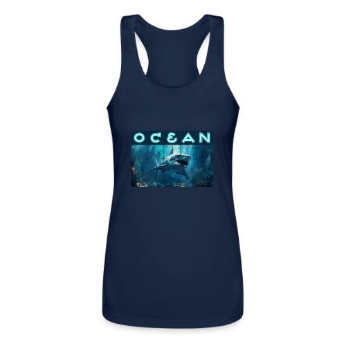Ocean: Predator's Domain - Women’s Performance Racerback Tank Top