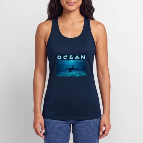 Ocean: Orca in Motion - Women’s Performance Racerback Tank Top