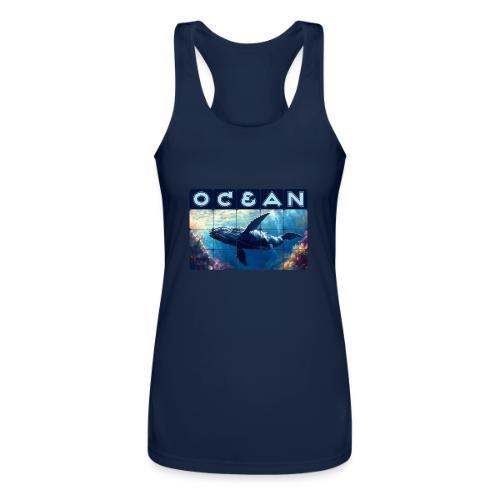 Ocean: Majestic Deep - Women’s Performance Racerback Tank Top